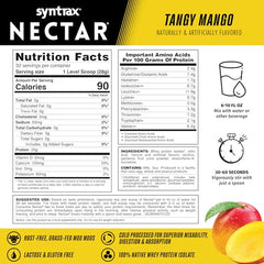 Syntrax Nectar Tangy Mango shaker-glass ready for a tasty shake.