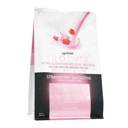 Syntrax Trophix bottle pour showing quick, clump-free mixing