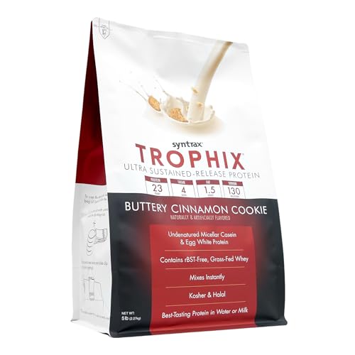 Syntrax Trophix real cookie pieces add flavor to every shake.