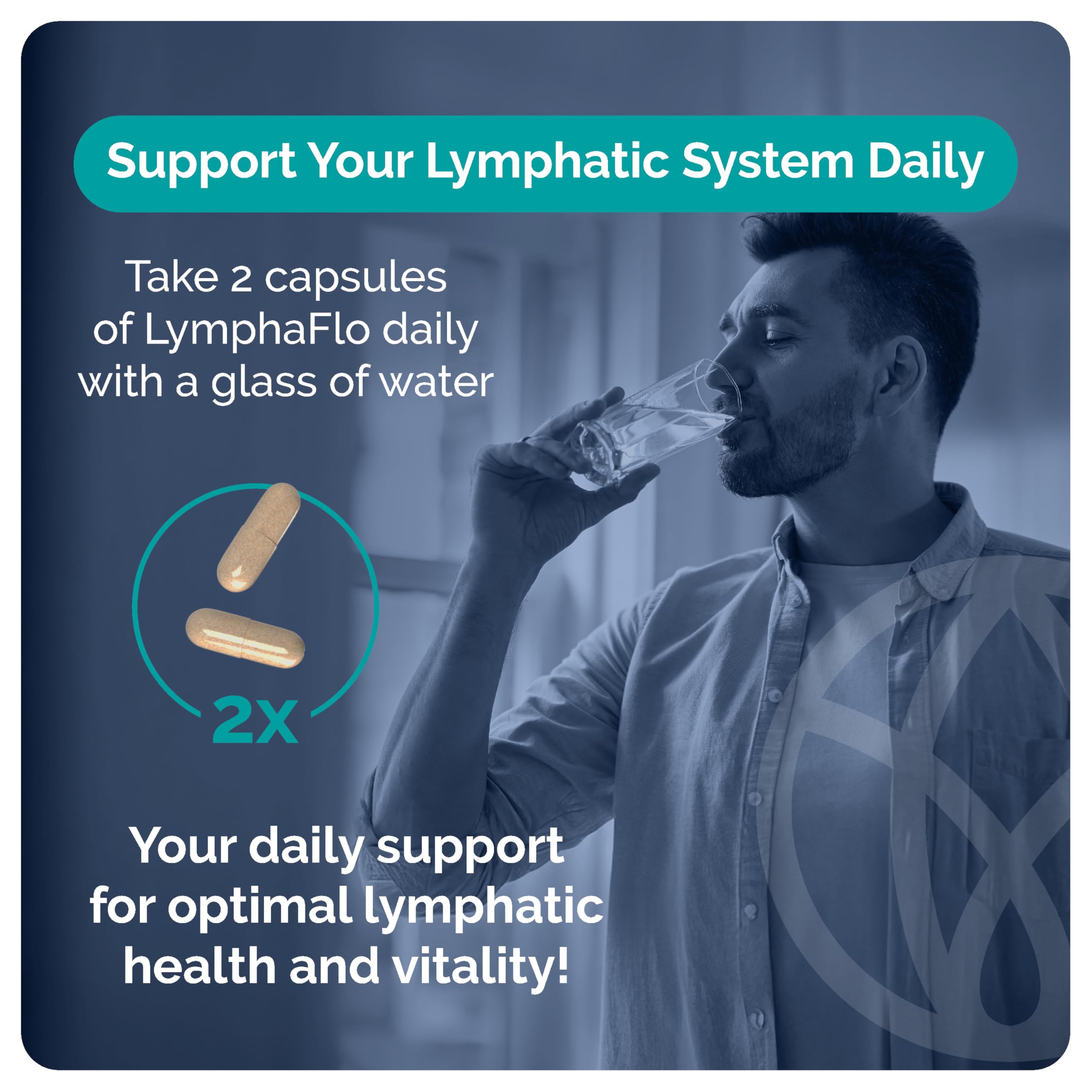 SYNVITE LymphaFlo kelp plant extract hints at mineral-rich balance.