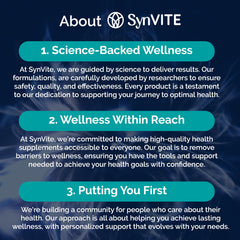 SYNVITE LymphaFlo made in USA label emphasizes quality manufacturing.