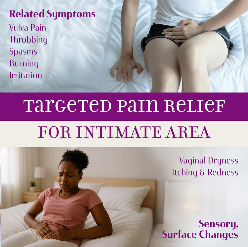SYREN Intimate Relief Gel unscented and paraben-free for sensitive skin.