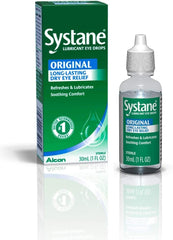 Systane doctor-recommended emblem on packaging.