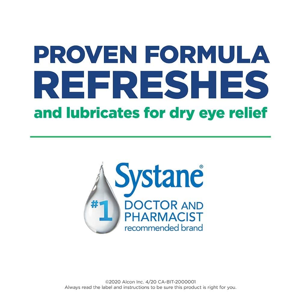 Systane drops in use image showing easy application.