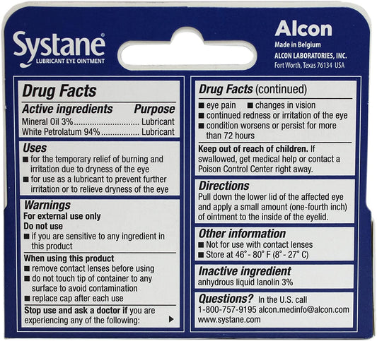 Systane Nightime Eye Ointment cap close-up highlighting easy application.