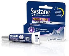 Systane Nightime Eye Ointment 2-Pack packaging on display.