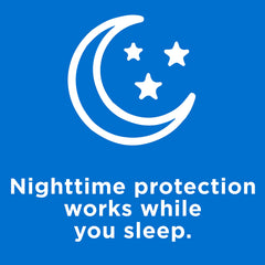 Systane Nightime Eye Ointment bedside nightstand scene implying overnight relief.