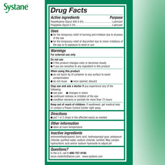 Systane Ultra dry eye benefit visual communicates temporary relief