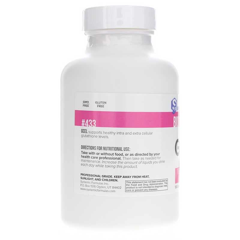 Systemic Formulas GCEL packaging on a clean surface for storage.