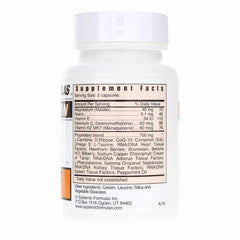 Systemic Formulas Heart Energy bottle pour illustrating easy dosing for daily routines.