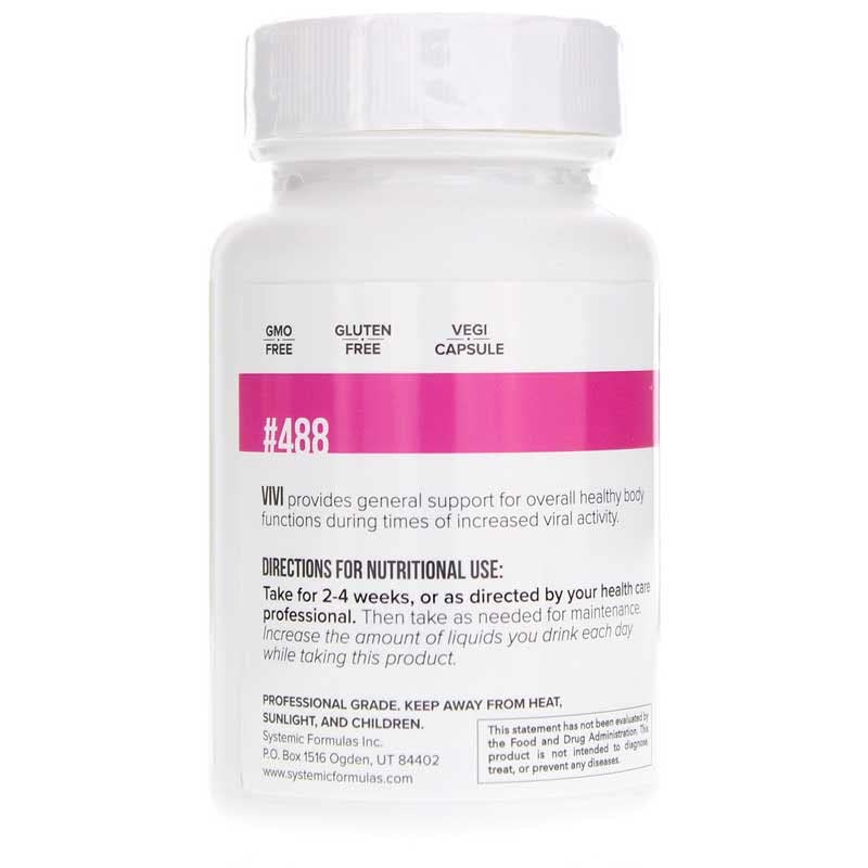 Systemic Formulas Vivi Virox leptotaenia oil bottle with natural ingredients
