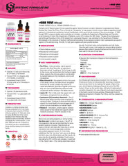 Systemic Formulas Vivi Virox pau-d-arco component label emphasizing traditional herbal notes
