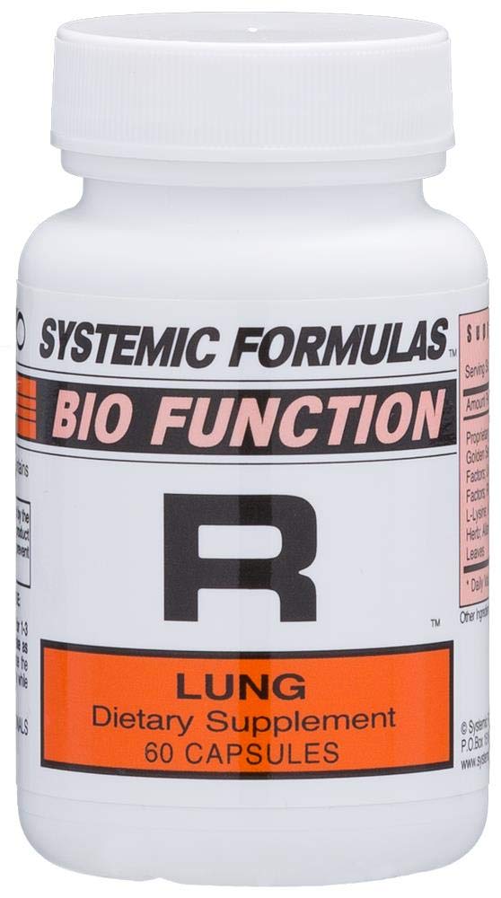 Systemic Formulas Bio Function R Lung 80 bottle highlights daily respiratory support.