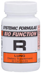 Systemic Formulas Bio Function R Lung 80 bottle highlights daily respiratory support.
