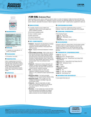 Systemic Formulas CAL Calcium Plus bottle back with supplement facts for absorption.