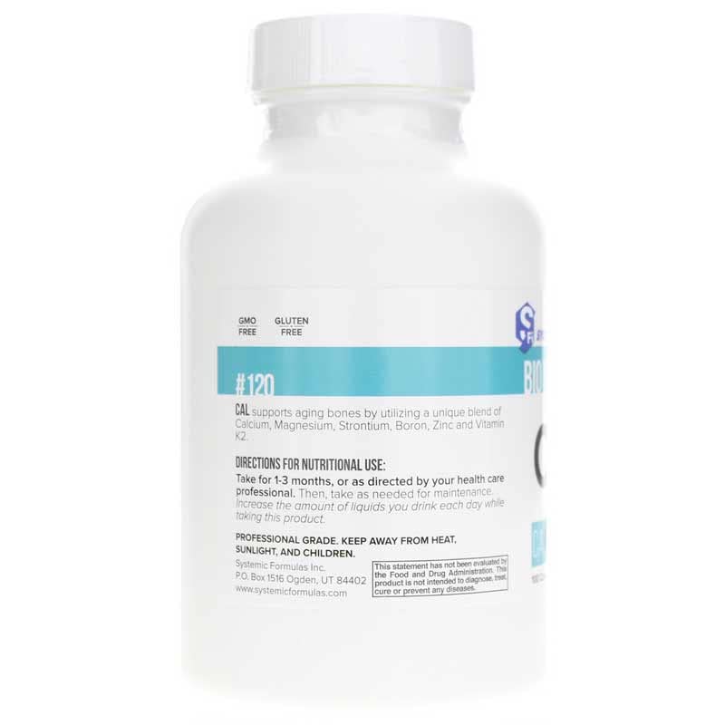 Systemic Formulas CAL Calcium Plus dosing spoon image illustrating intake routine.