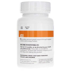 Systemic Formulas Ga Adrenal packaging shot highlights adrenal support focus