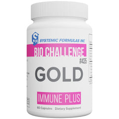 Systemic Formulas Gold Immune Plus bottle front for daily immune support.
