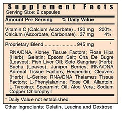 Systemic Formulas K Kidney capsules close-up highlighting kidney tissue support