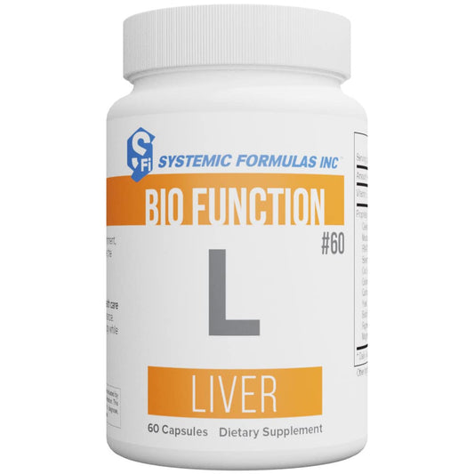 Systemic Formulas L liver bottle capsules support daily liver maintenance.