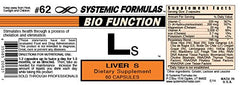 Systemic Formulas LS Liver S bottle for liver support and detoxification