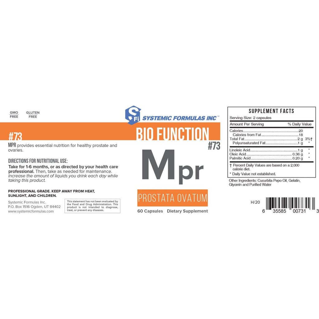 Mpr capsules lined, ready for pelvic gland health