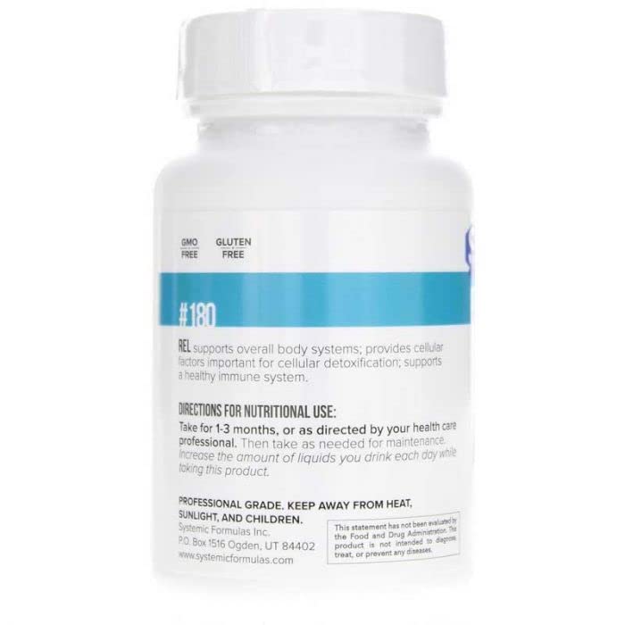 Systemic Formulas REL - CHLORELLA dosage spoon suggests simple daily dosing.