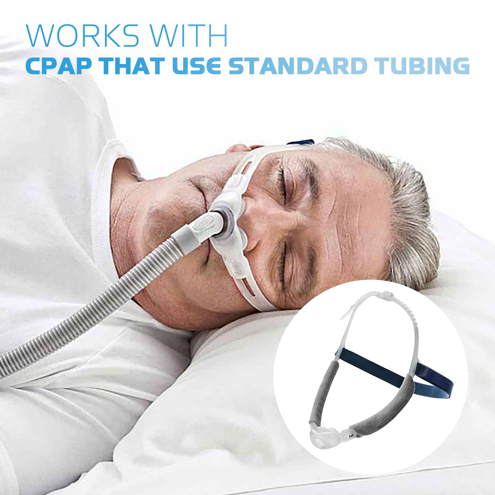 SyunsXoon nasal-pillow-in-use-night demonstrates quiet operation for restful sleep