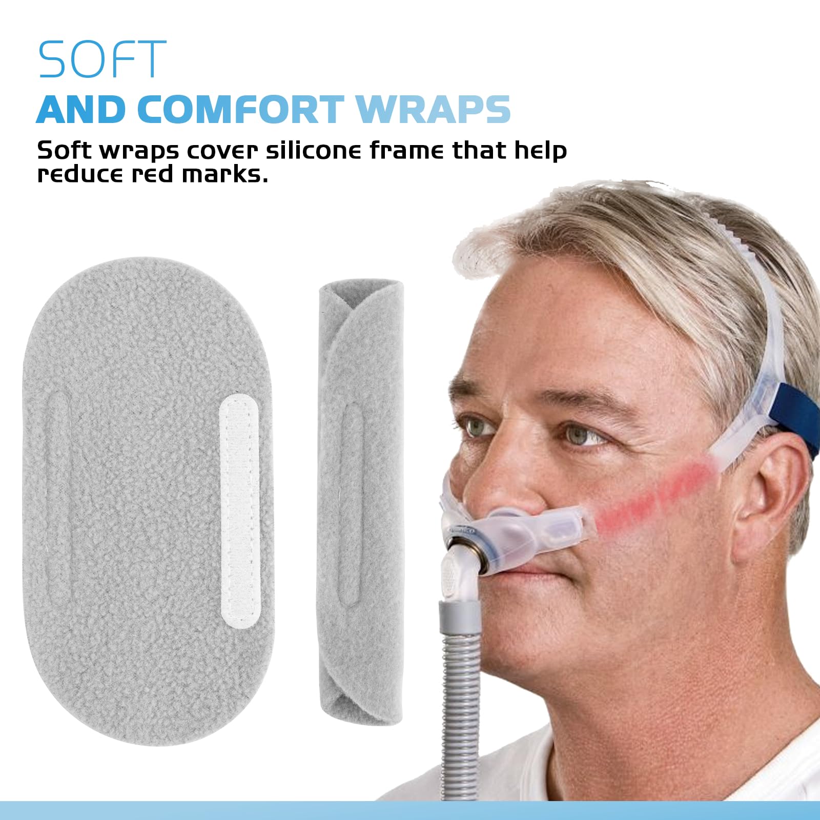 SyunsXoon packaged-cpap-accessory-pack includes frame, head strap, and cushions