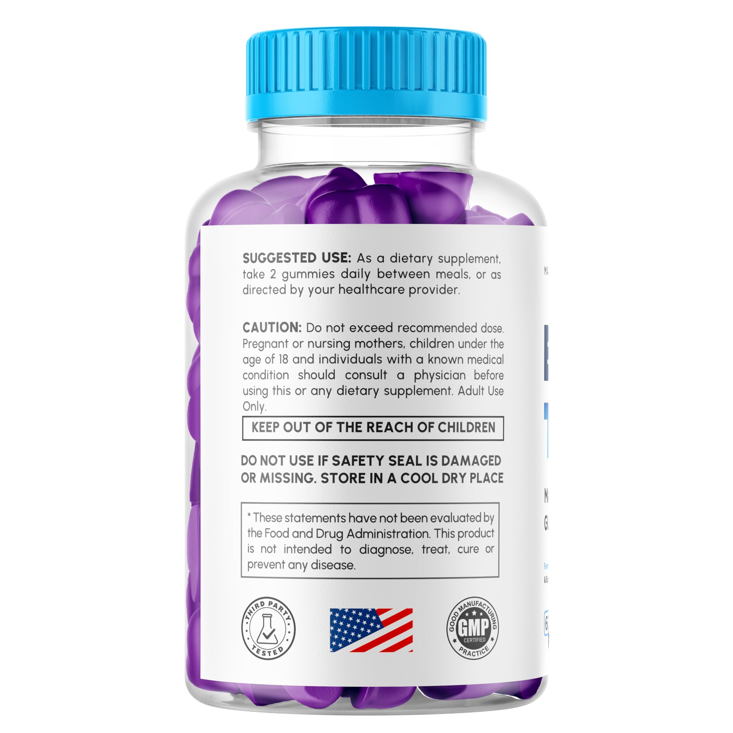 Syvor Boost TRT Gummies serving reminder, perfect for daily routine.