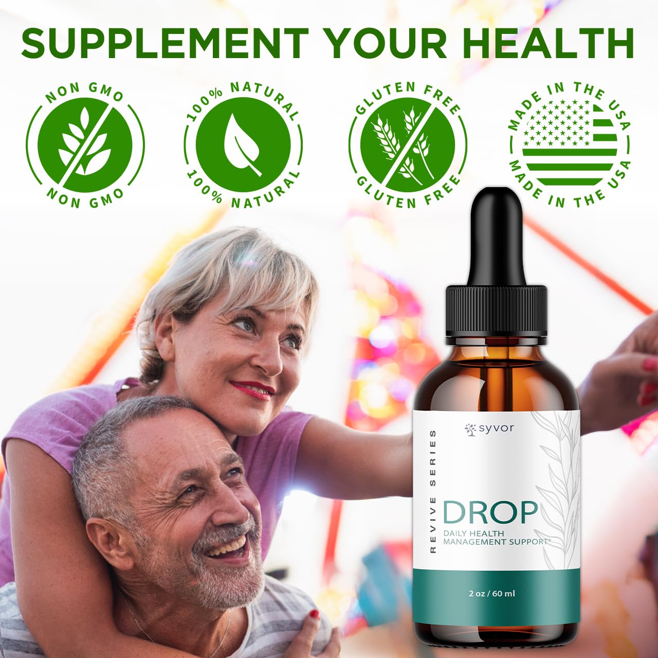 Syvor Drop The Pounds Drops offer 30 servings per bottle for monthly use.