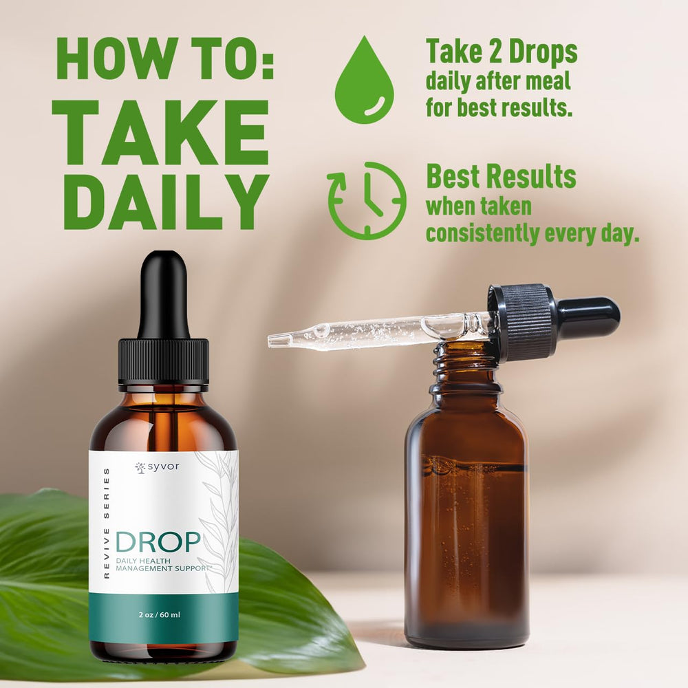 Syvor Drop The Pounds Drops label emphasizes all natural ingredients.