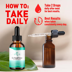 Syvor Echo Free Drops ingredients highlight natural plant extracts.