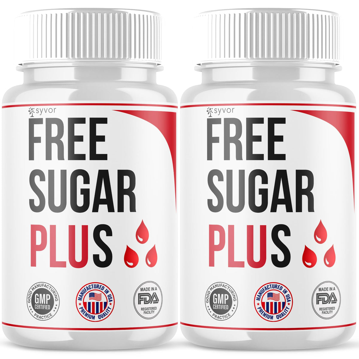 Syvor Free Sugar Plus bottle pour for a smooth daily routine.