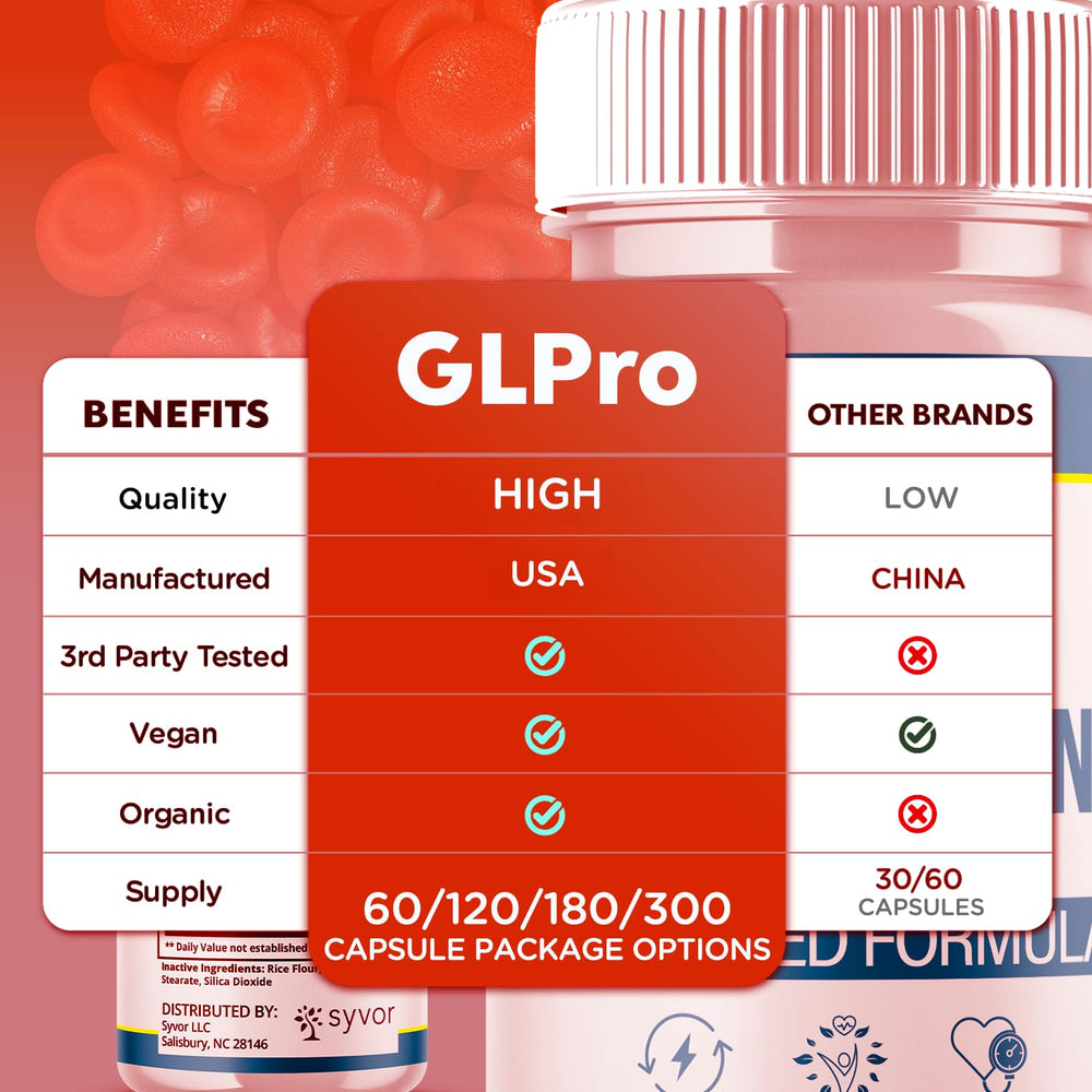 Syvor GLPro Blood capsules close-up of natural ingredients and texture