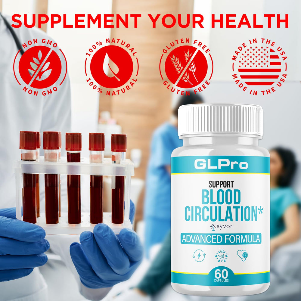 Syvor GLPro Blood capsules label detail emphasizes premium formula