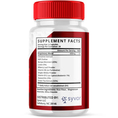 Syvor Glucocyn capsules stored in pantry with vitamins for everyday wellness