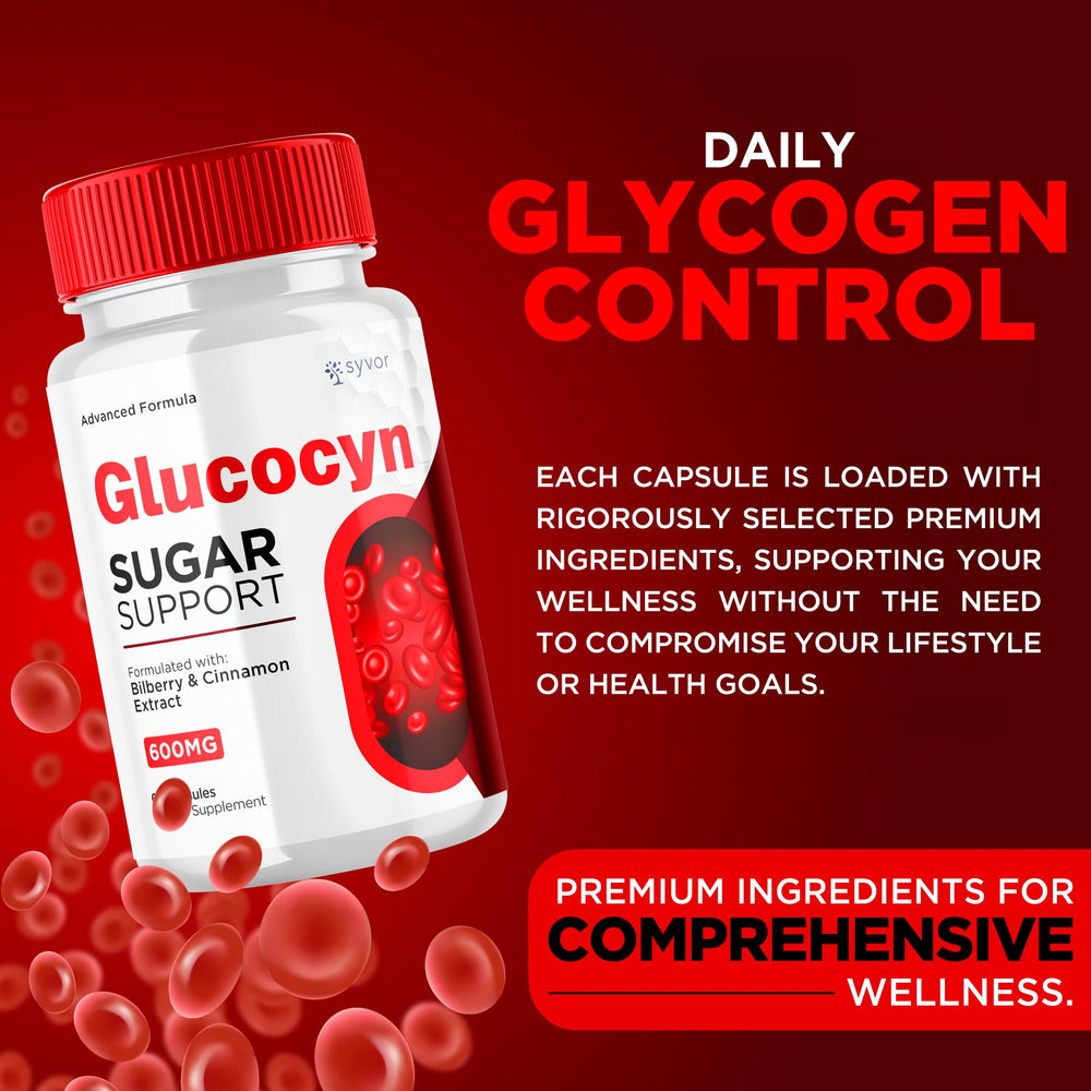Glucocyn label details ingredients for premium formulation
