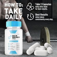 Capsules dispensed, ready for convenient daily nutrition from Syvor M.E.N. Balance Pro.
