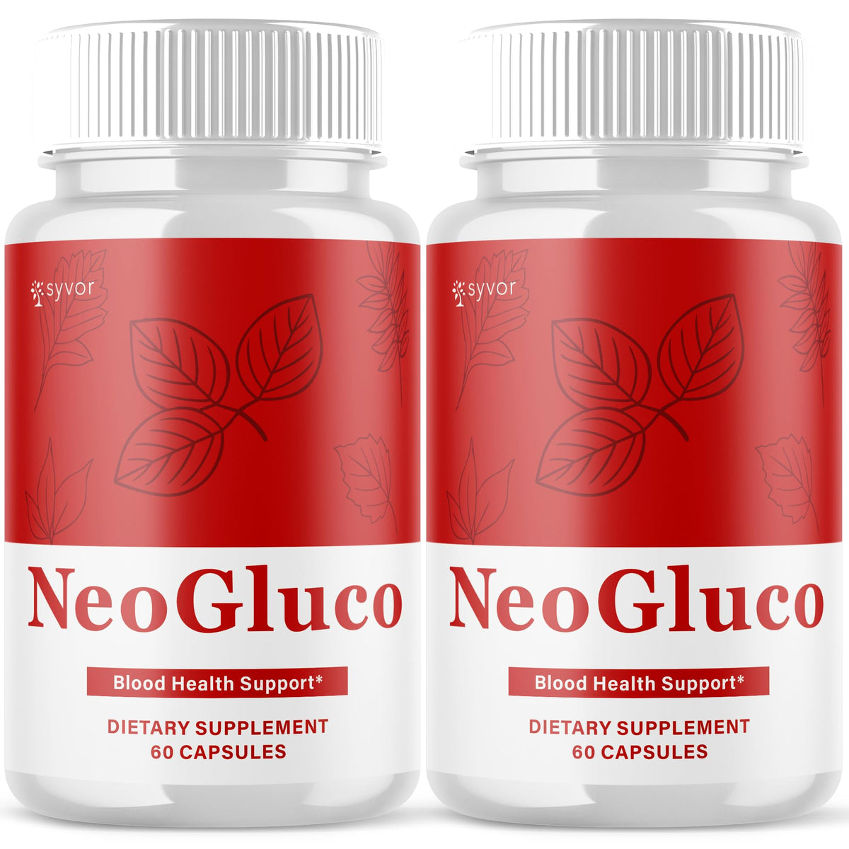 Syvor NeoGluco 2-pack display promoting daily glycogen support