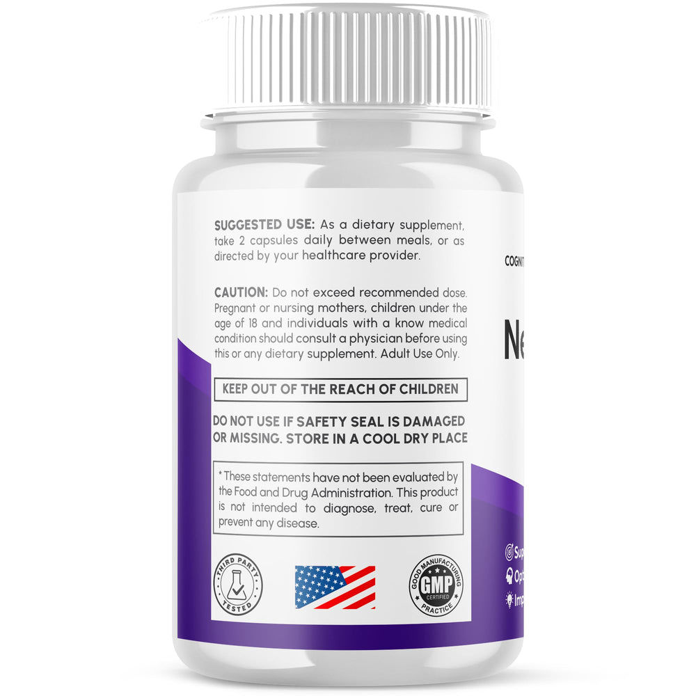 Syvor Neurocept label, quick reference for both men and women.