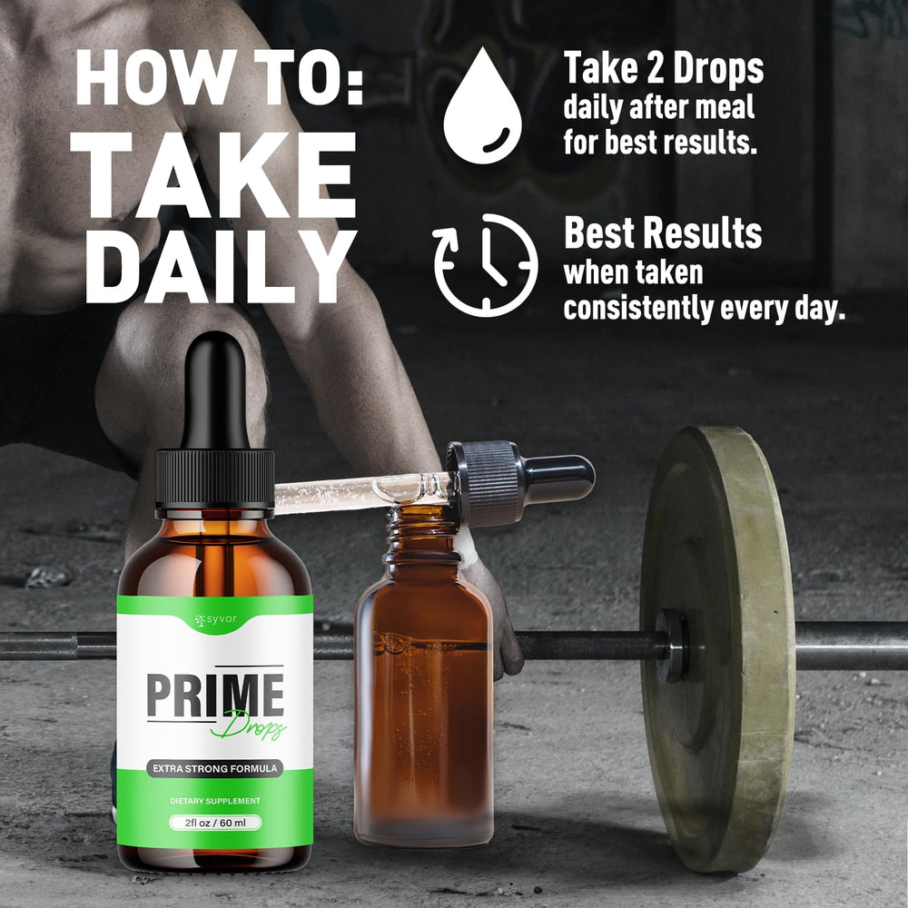 Syvor Prime Drops 2-pack box for convenient at-home use.