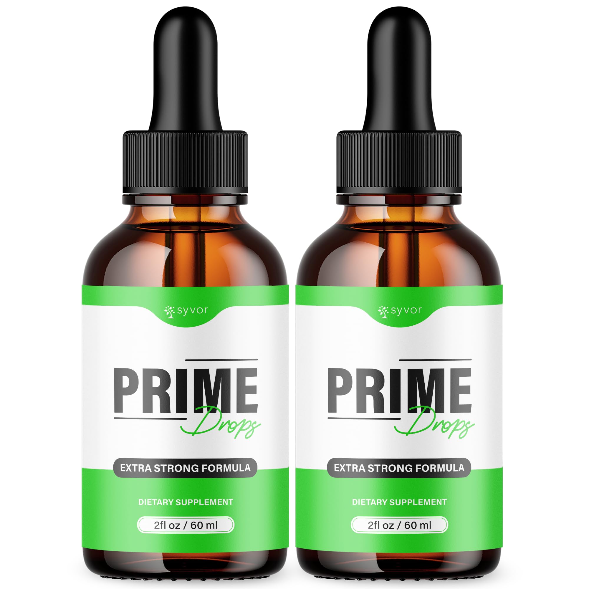 Syvor Prime Drops for Men bottle front designed for an active lifestyle.