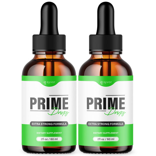 Syvor Prime Drops for Men bottle front designed for an active lifestyle.