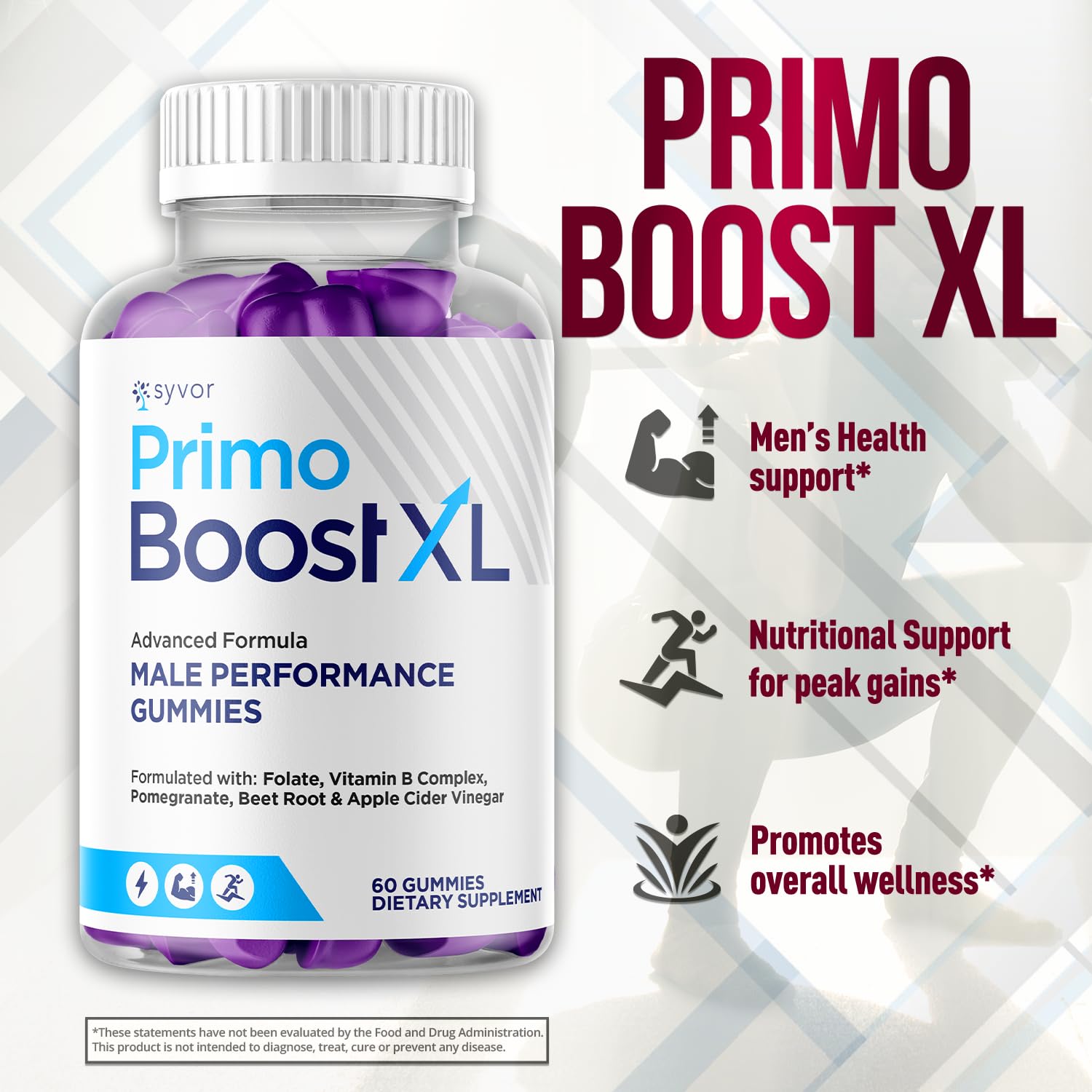 Syvor Primo Boost XL Gummies in morning routine setup.