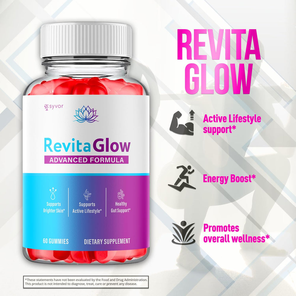 Syvor RevitaGlow bottle displayed with soft glow to evoke daily wellness ritual.