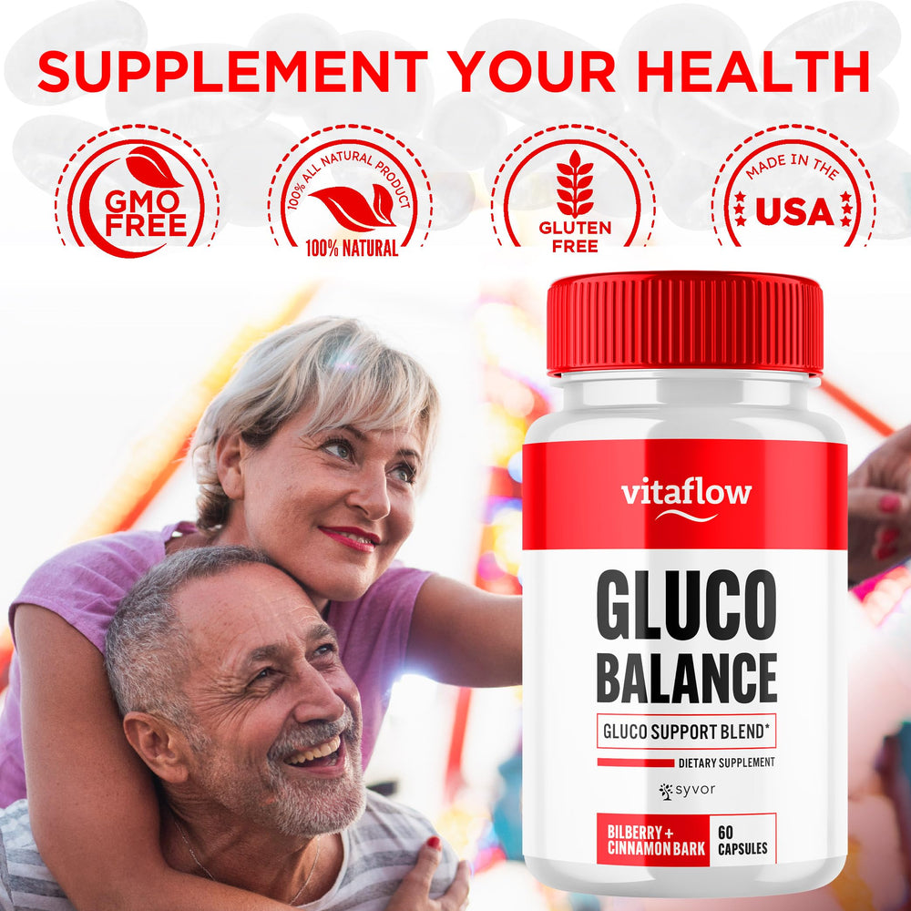 Syvor Vitaflow Balance daily dose imagery suggests consistent wellness support.