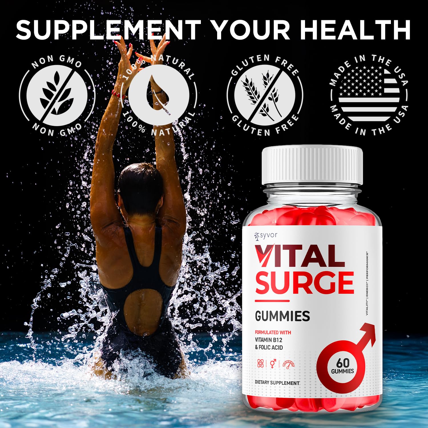 Packaging image of 3-pack Vital Surge for convenience