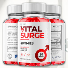 Close-up of Syvor Vital Surge Gummies texture for daily wellness