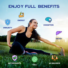 SYZY GENICS Ingredients close-up with CoQ10 and glutathione